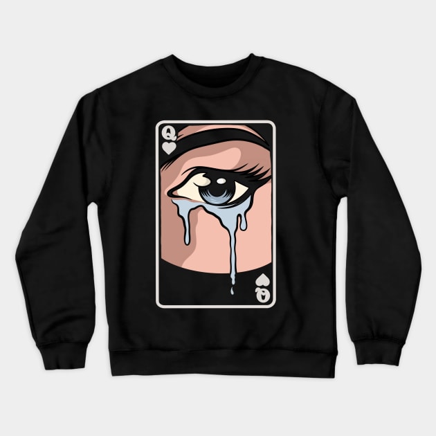 Tears and woman Crewneck Sweatshirt by gggraphicdesignnn